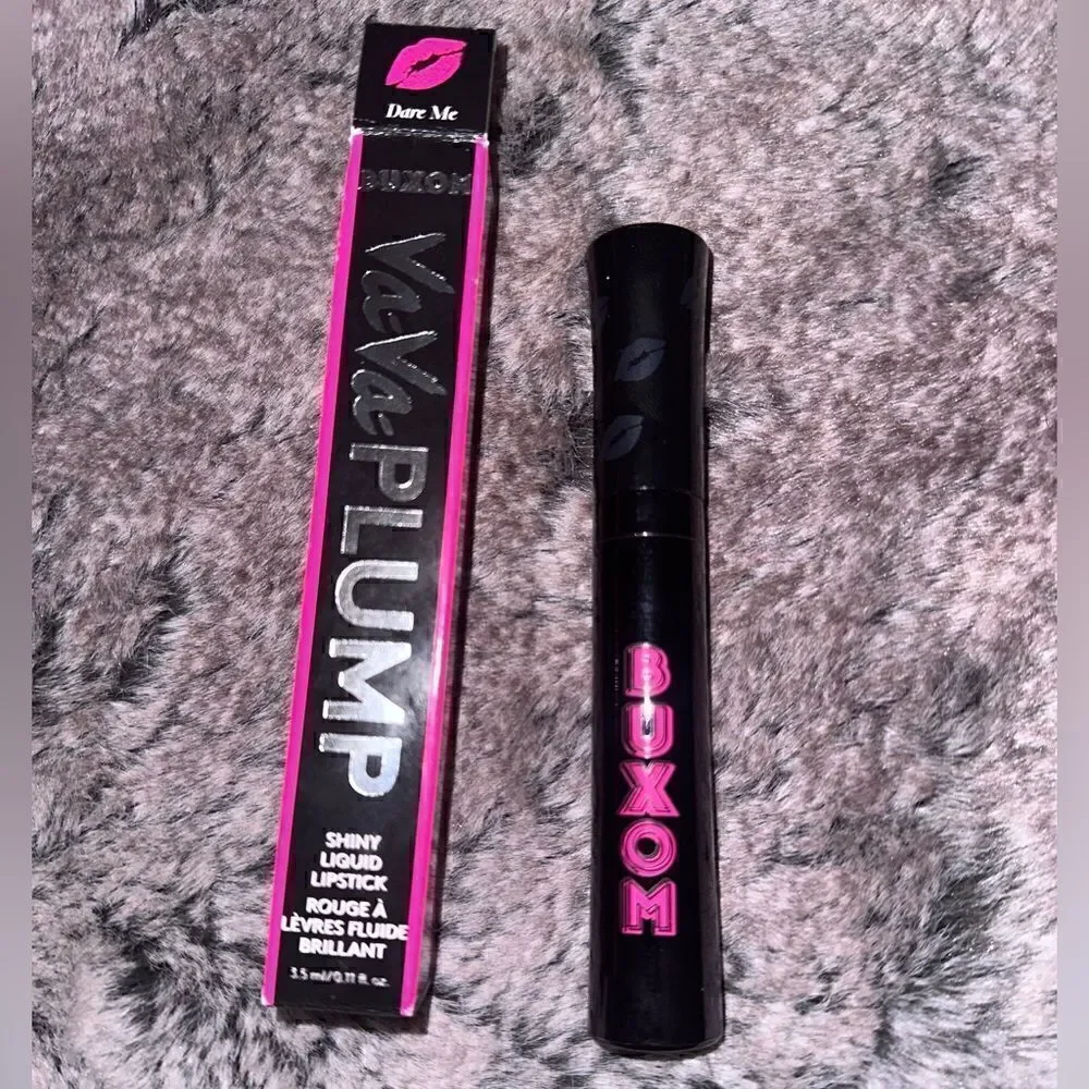 NIB BUXOM Va-Va Plump Shiny Liquid Lipstick in Dare Me